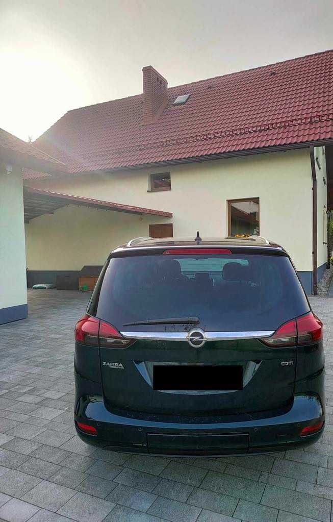 OPEL ZAFIRA Tourer 7osobowy 2.0 CDTI z 2014 roku, bagażnik rowerowy
