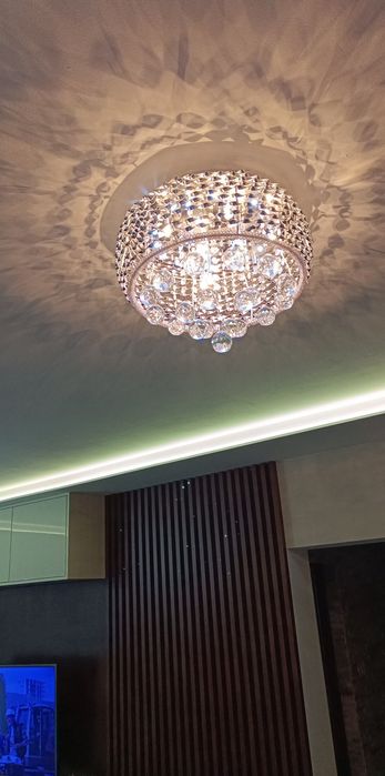 Piękny kryształowy żyrandol lampa sufitowa  Cosmic