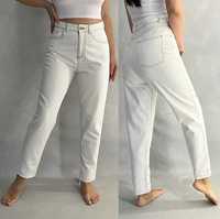 Плотные белые джинсы Мом, джинсы-бананы H&M на 9-10 лет