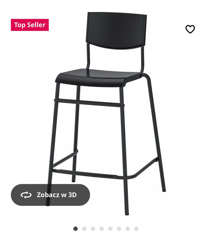 Stołek barowy Ikea Stig 3 sztuki