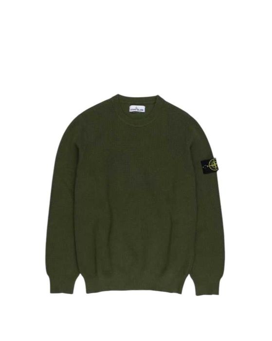 Светр STONE ISLAND 550D8 Ribbed Soft Cotton Sweater Olive SI0128-OL