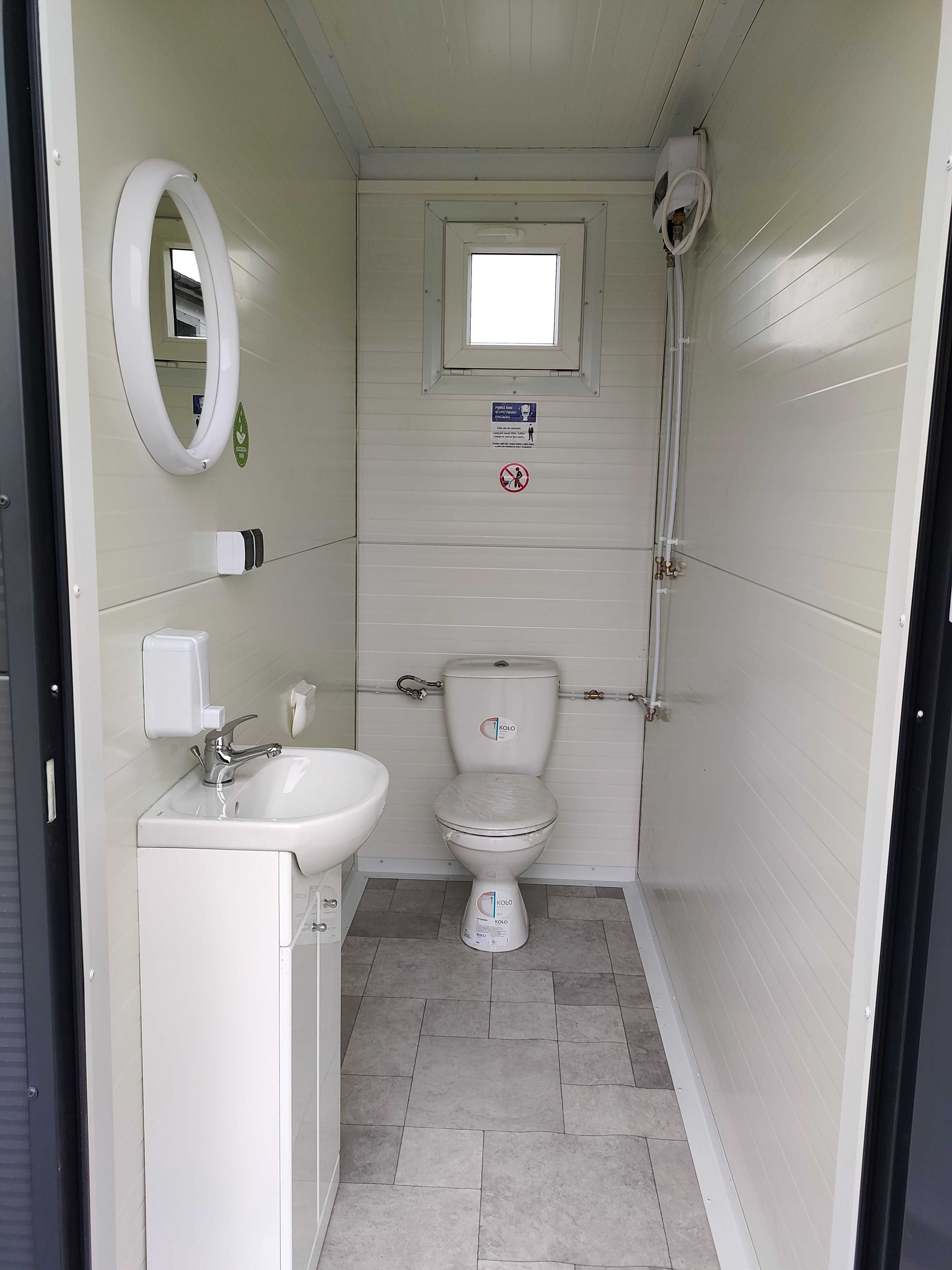 WC toaleta łazienka sanitarny pawilon kontener socjal natrysk prysznic