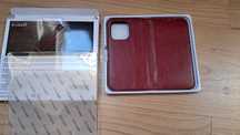 Etui ze skóry IPhone 14 PRO Icarer Premium Wallet Case czerwone