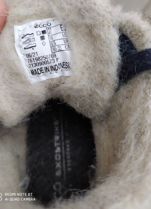 Ecco 27 ботинки на хлопчика зимові черевики чоботи сапоги взуття ессо