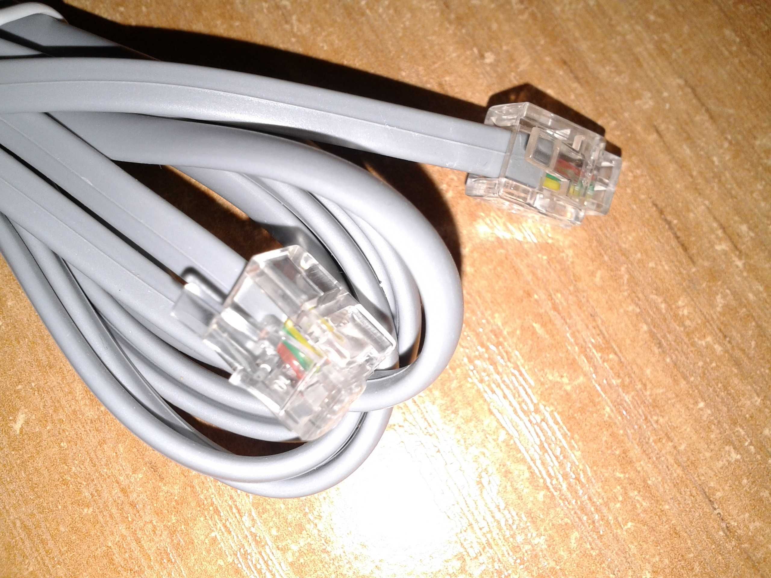 Kabel przewód telefoniczny RJ11 6P4C długość 1,7 m