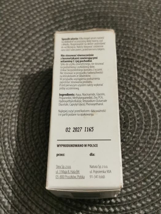 Serum niedoskonałości niacamid cynk 30ml