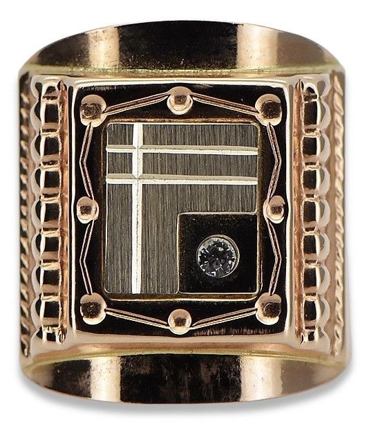 Złoty sygnet męski 14k 585 z czerwonego złota csc004r 22,5/10 Wrocław