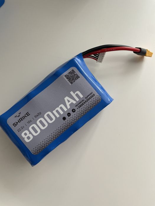 Акумулятори 6s2p/6s3p 8000/9000/12000 mAh для FPV