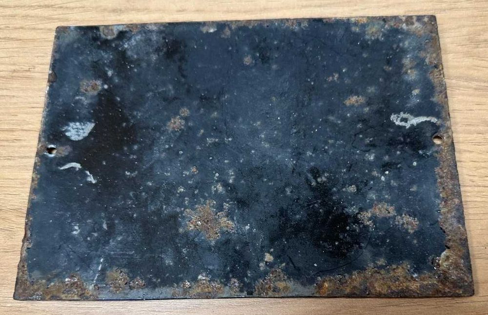 Numero de porta antigo esmaltado 19, numero de policia