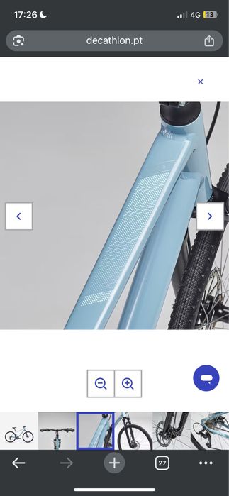 Bicicleta decatlhon trekking riverside 500