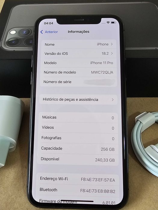 Iphone 11Pro 256gb.  77% Bateria.  Excelente. Tudo de origem.