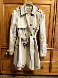 Płaszcz łamany na trencz beżowy Orsay rozmiar 42