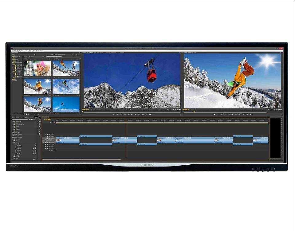Monitor 34' marki Phillips - model BDM3470U JAK NOWY