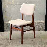Duńskie krzesło  tapicerowane z lat 70.