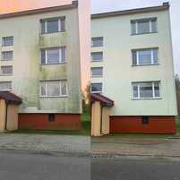 Mycie / czyszczenie elewacji, kostki, dachów