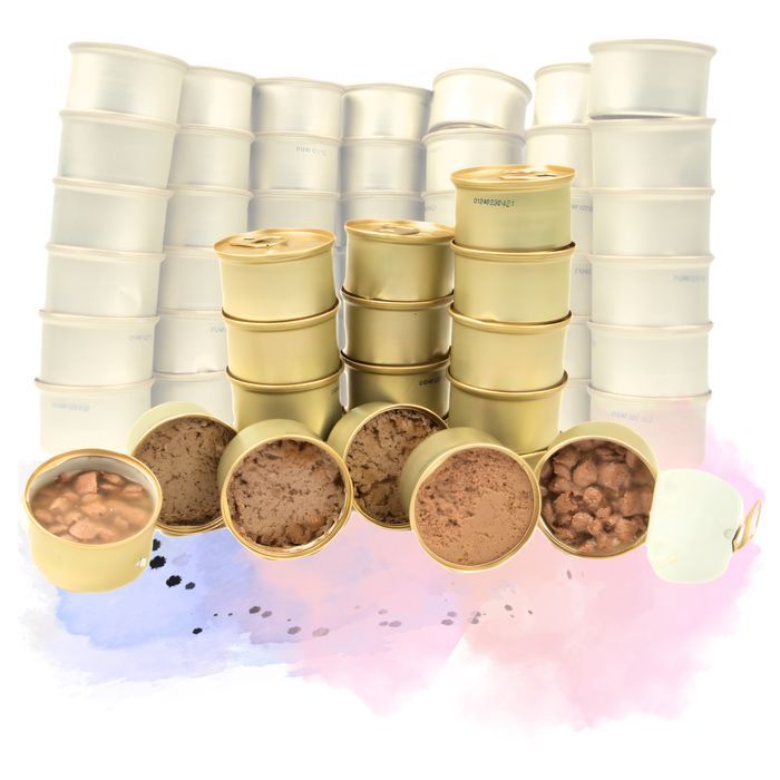 90 Szt. X 85G Karma Mokra Dla Kotów Mus I Kawałki Pakiet