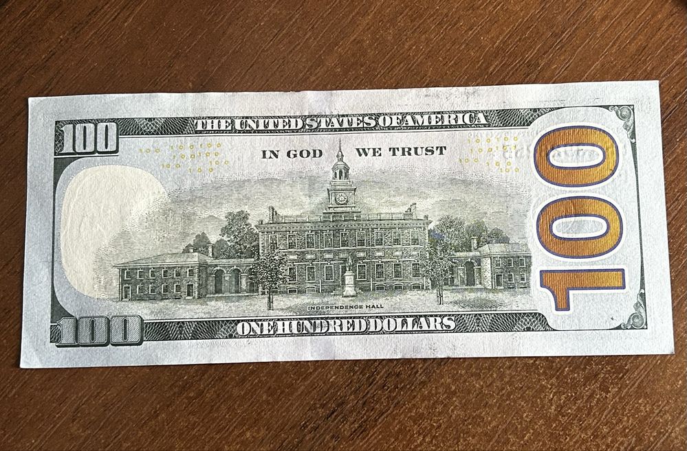 Редкая купюра 100$