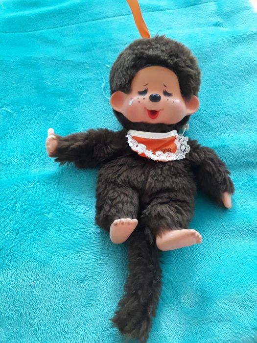 Małpka Monchhichi ze smoczkiem RETRO