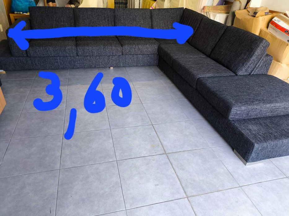 Sofá em "L" em excelente estado