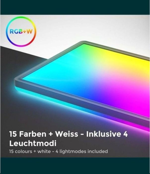 Lampa LED ledowa plafon slim pilot RGB sciemniacz
