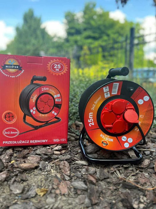 Przedłużacz bębnowy Krischner 25m – solidny i wygodny