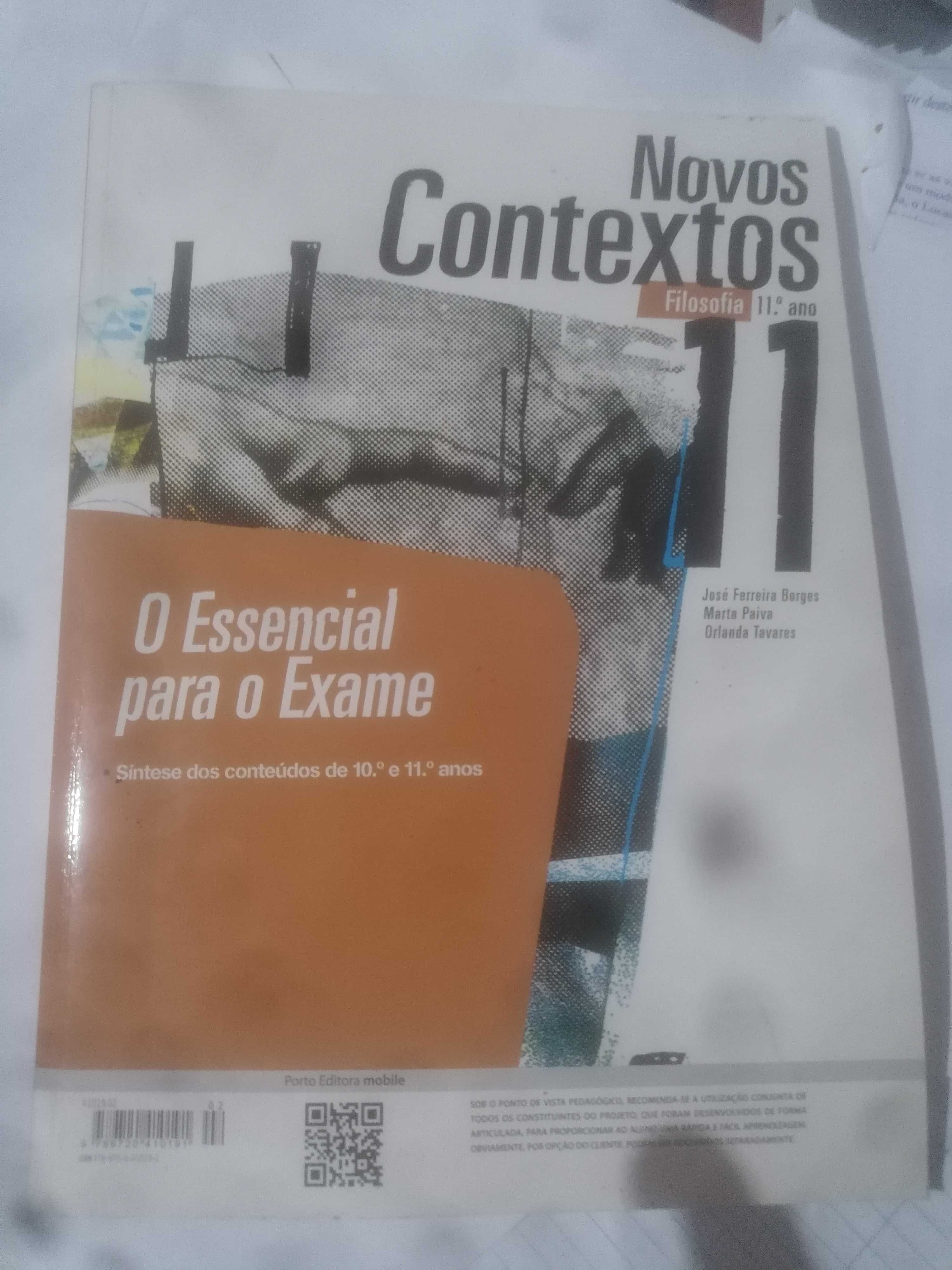 Livro de Filosofia "Novos Contextos" 11º Ano Porto Editora