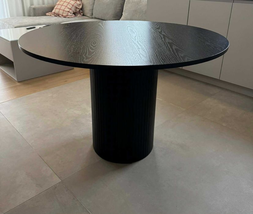 Okrągły stół 110 cm - czarny