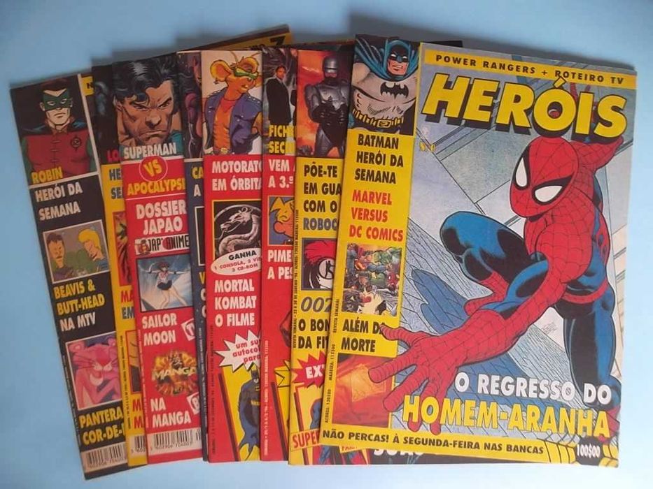 HERÓIS , Coleção completa Nº 1 a 8