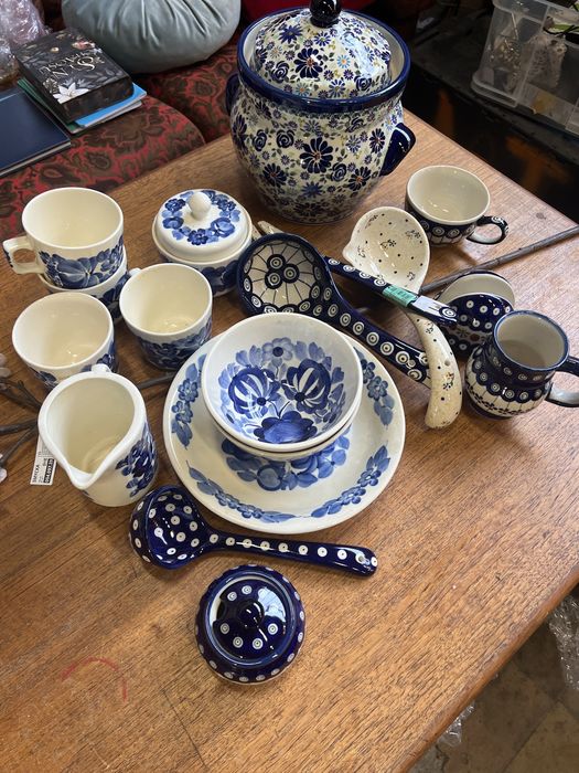 Komplet Boleslawiec oryginal lata 60