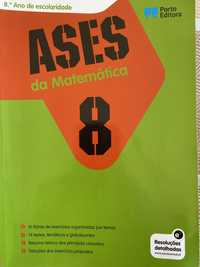 Livro de exercícios matemática Ases 8 ano Porto Editora