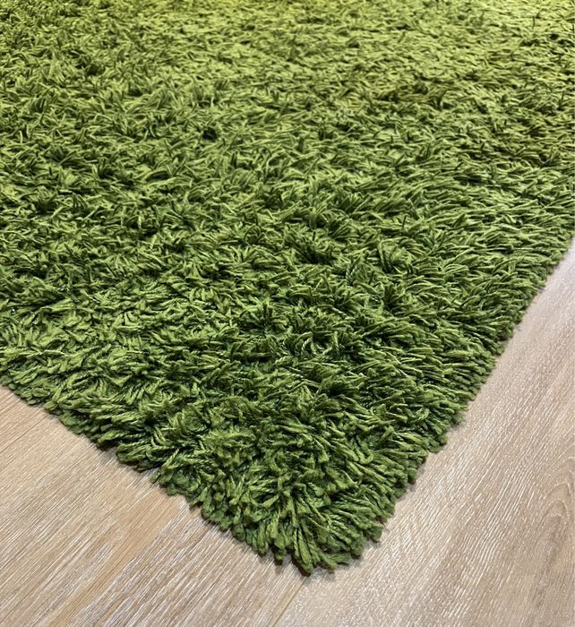 Tapete pelo comprido, verde, IKEA 133x195cm