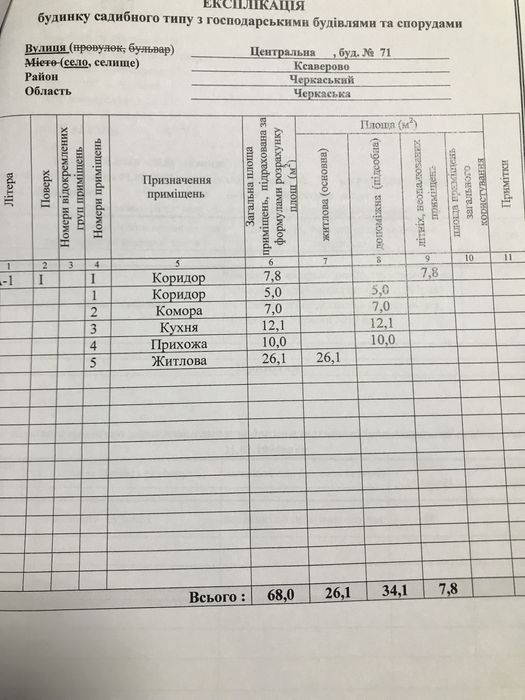 Продається будинок, Черкаська область, с Ксаверове