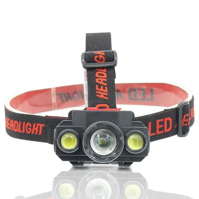 Налобний ліхтар світлодіодний колекція  Bailong 1805BL-COB-XPE 18650 л