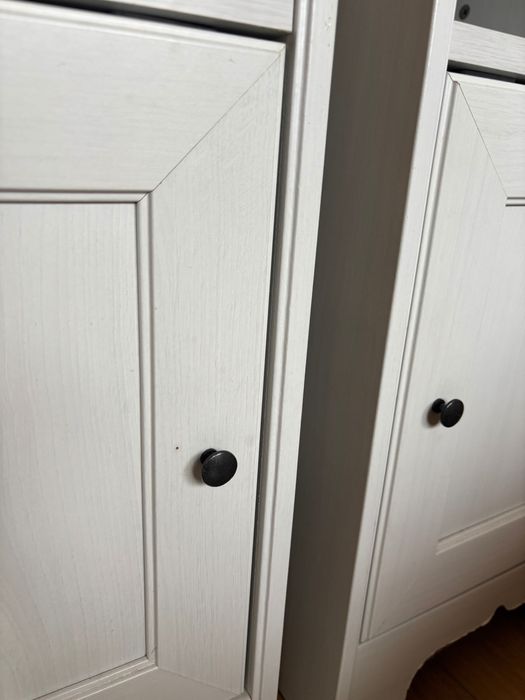 2 białe szafki nocne 35x36x62