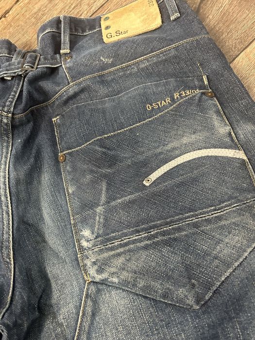 G Star 33 01 Vintage Baggy Jeans / Armani metal logo style rap jeans