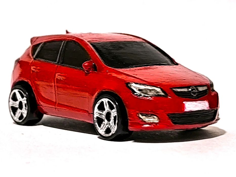 Opel Astra J 2010 - Miniatura Escala 1:64 Estilo Hot Wheels
