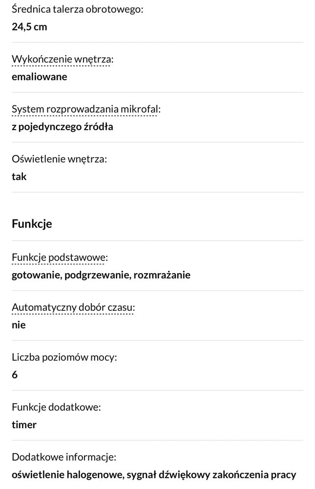 Kuchenka mikrofalowa Beko
