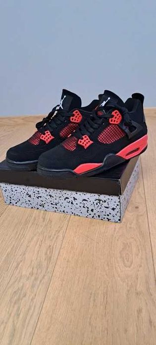 Buty meskie Mokasyny  Jordan_4_Retro_Red_Thunder_R.40