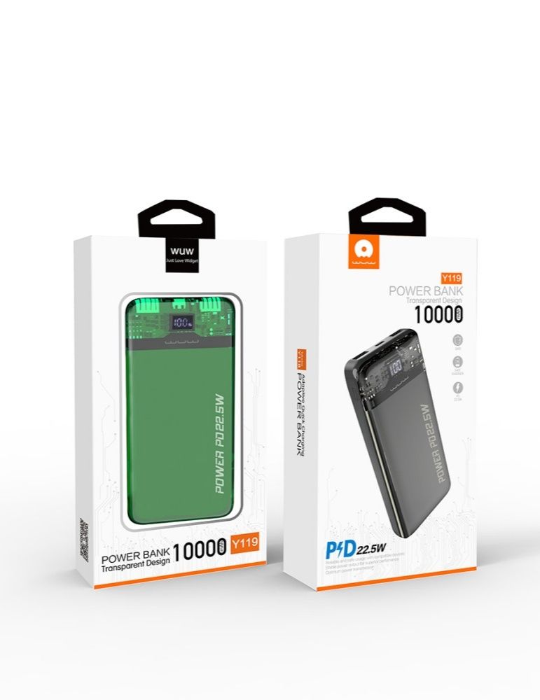 Power Bank WUW  10000mAh Швидка зарядка 22.5W