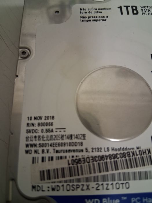 Wd 1 tb disco rígido