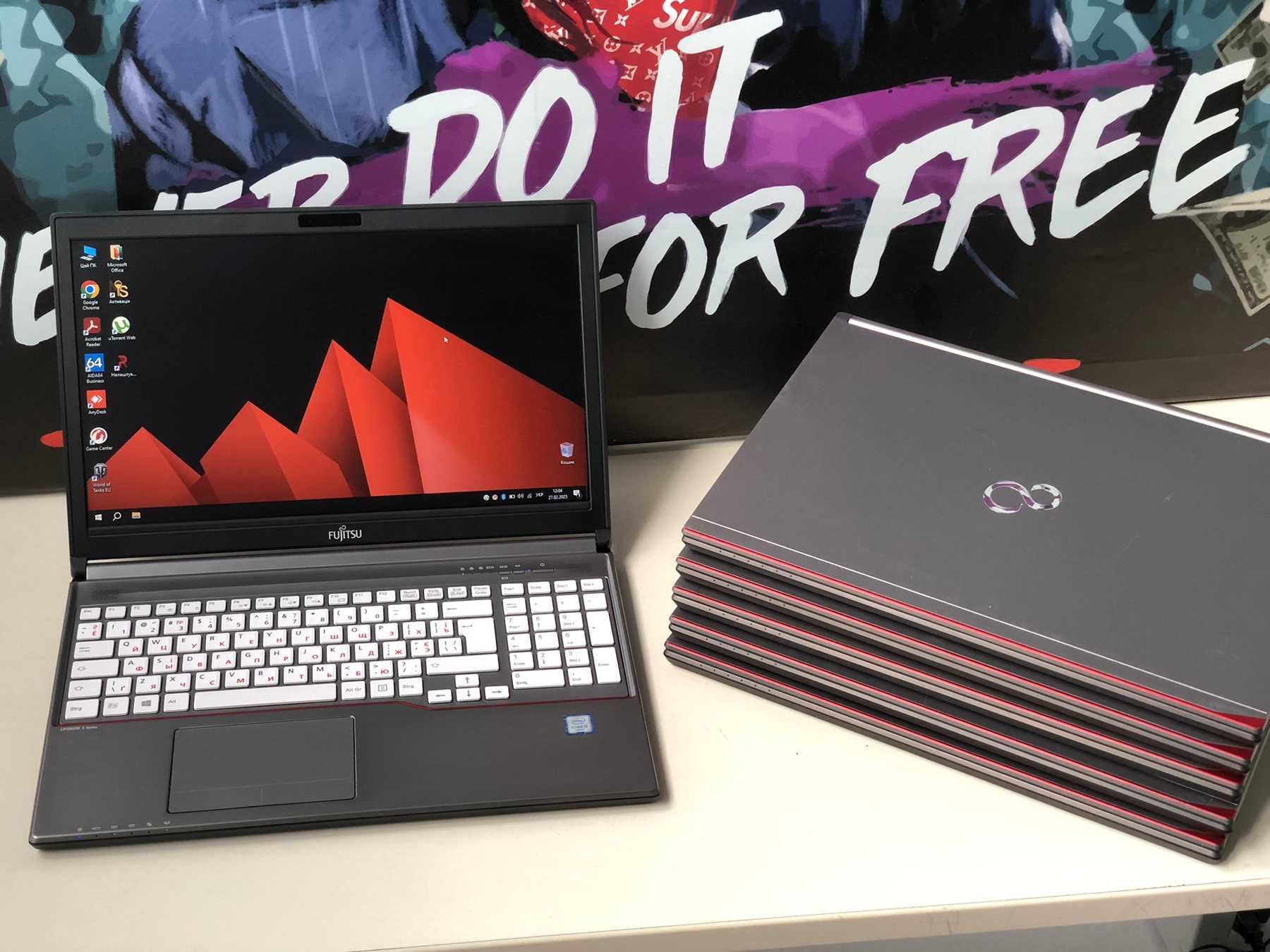 Fujitsu E756 • Intel i7 • 15.6” IPS • SSD 256Gb • DDR4 • Опт/Роздріб