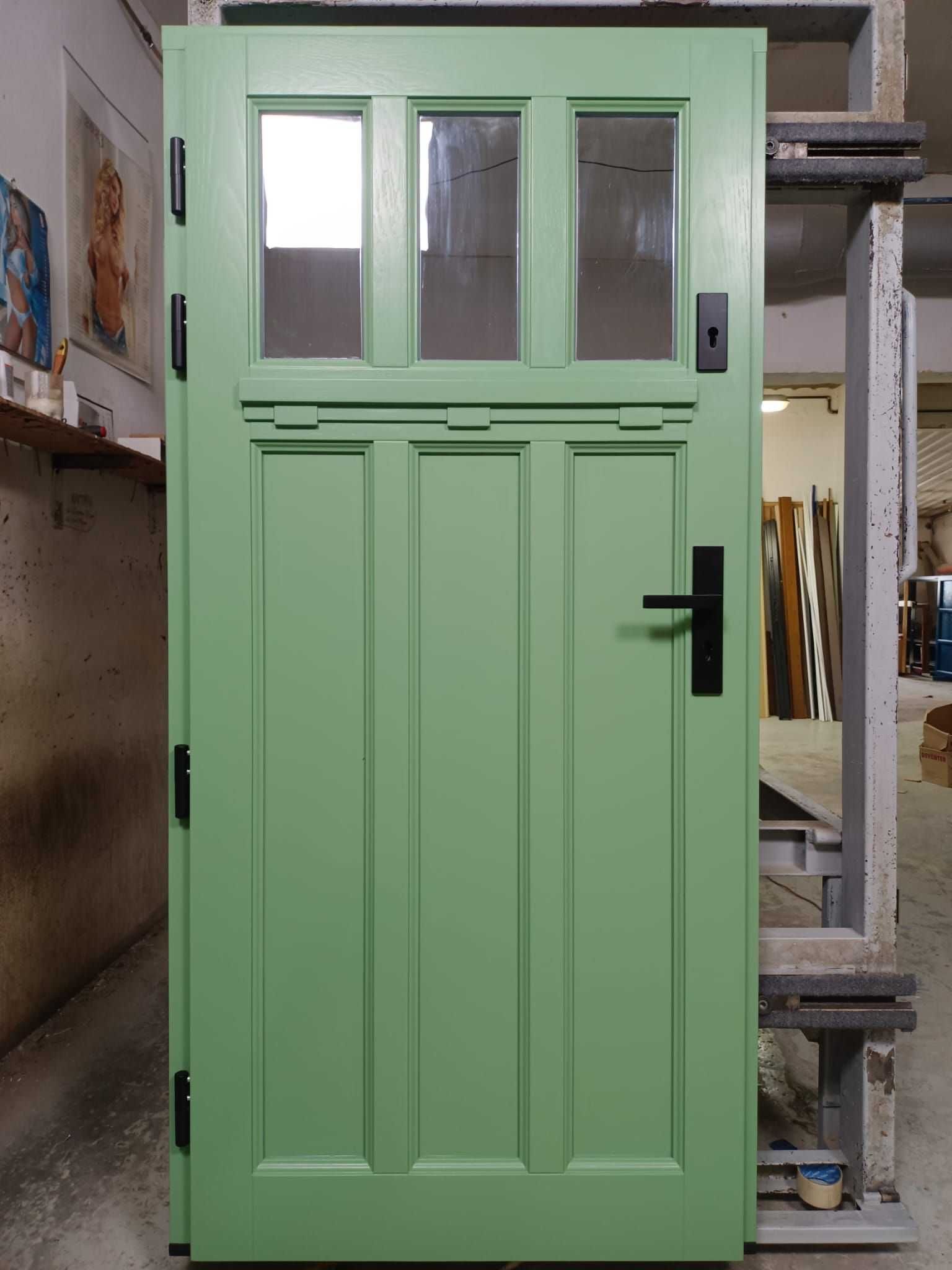 Drzwi drewniane  dębowe zewnętrzne dostawa GRATIS [CZYSTE POWIETRZE]