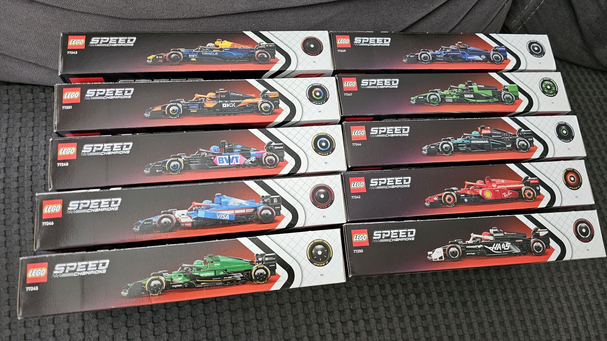 Lego Speed Champions Formuła 1 komplet 10 sztuk nowe