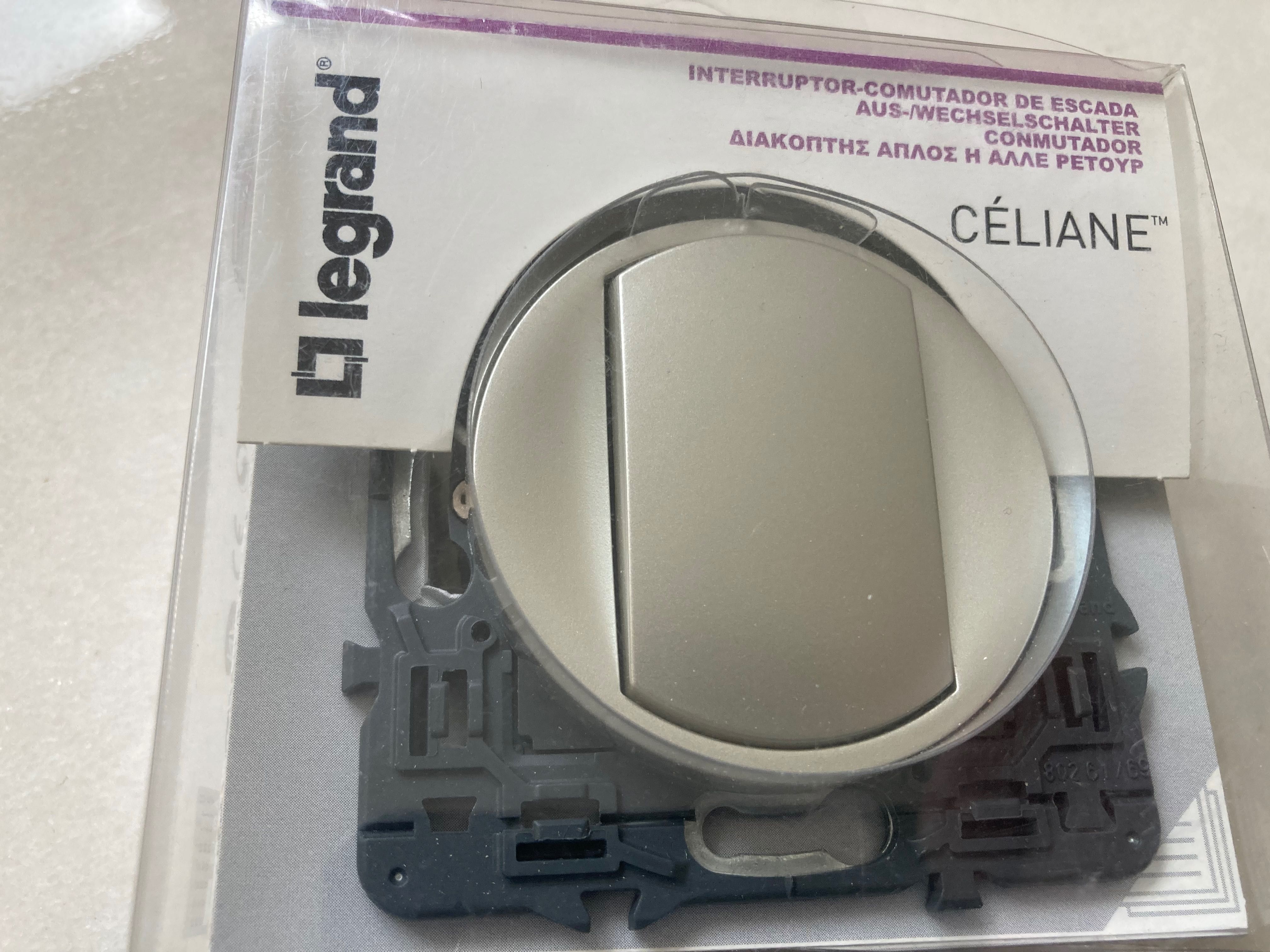 2 interruptores novos Legrand Celiane
