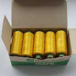 Caixa com 10 Tubos de Linha de Bordar Amarelo Marca Ackermann
