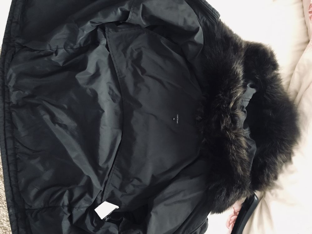 Cortigiani 52-54 ексклюзив куртка бомбер з хутром канадського сурка