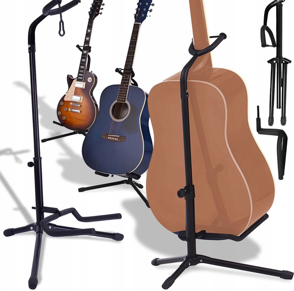 Stojak Statyw Wieszak Gitarowy Stojak na Gitarę Regulowany Gitara