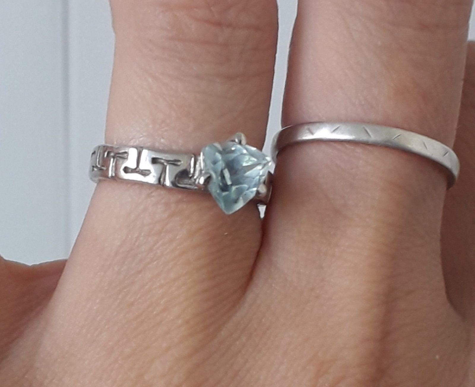 925 серебро серебряное кольцо с натуральным топазом  Топаз