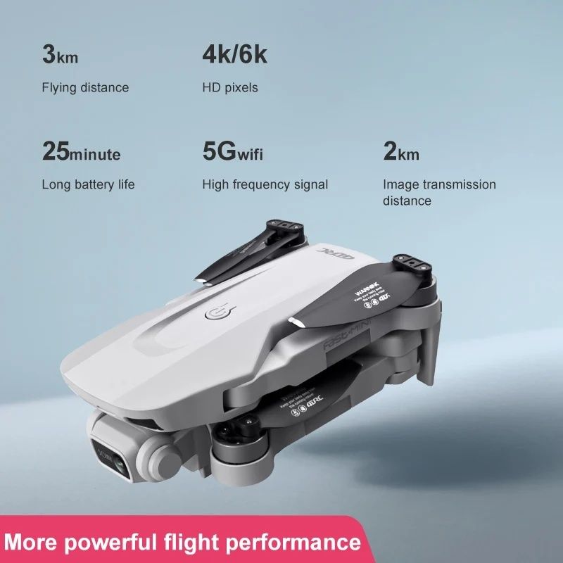 Dron F8 Fast GPS , 3km zasięg 2×kamera 4K  Powrót  Zawis