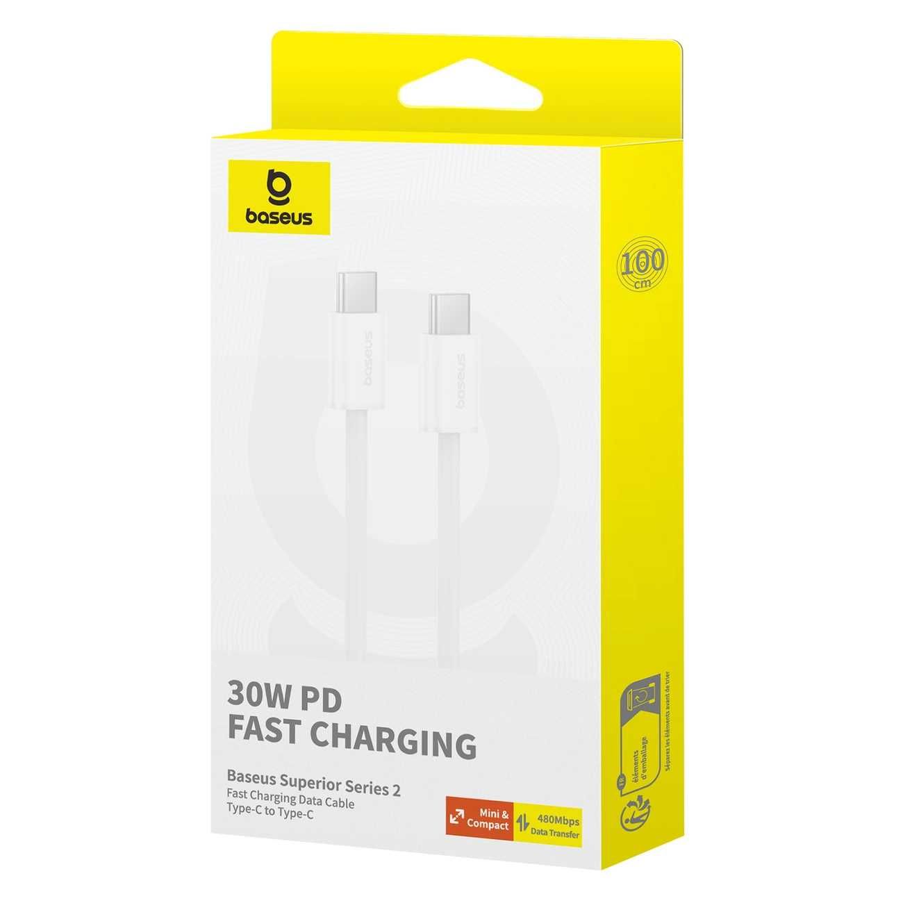 Kabel Baseus Superior ll USB-C -USB-C 30W 1m do iPhone 15 16 Sklep Wwa
